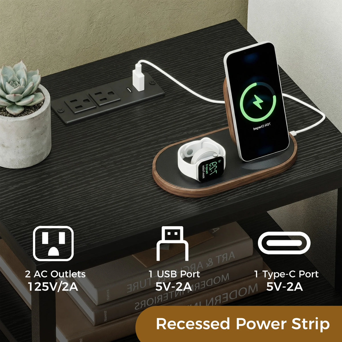 RestHub ™ Bedside Table Charging Station