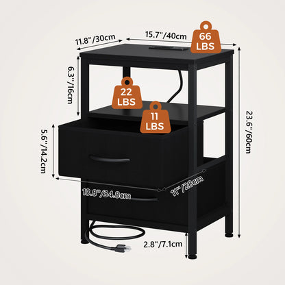 RestHub ™ Bedside Table Charging Station