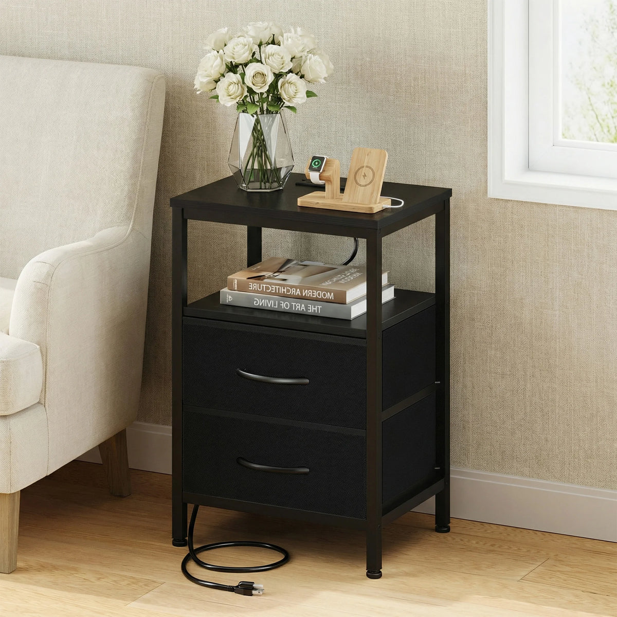 RestHub ™ Bedside Table Charging Station